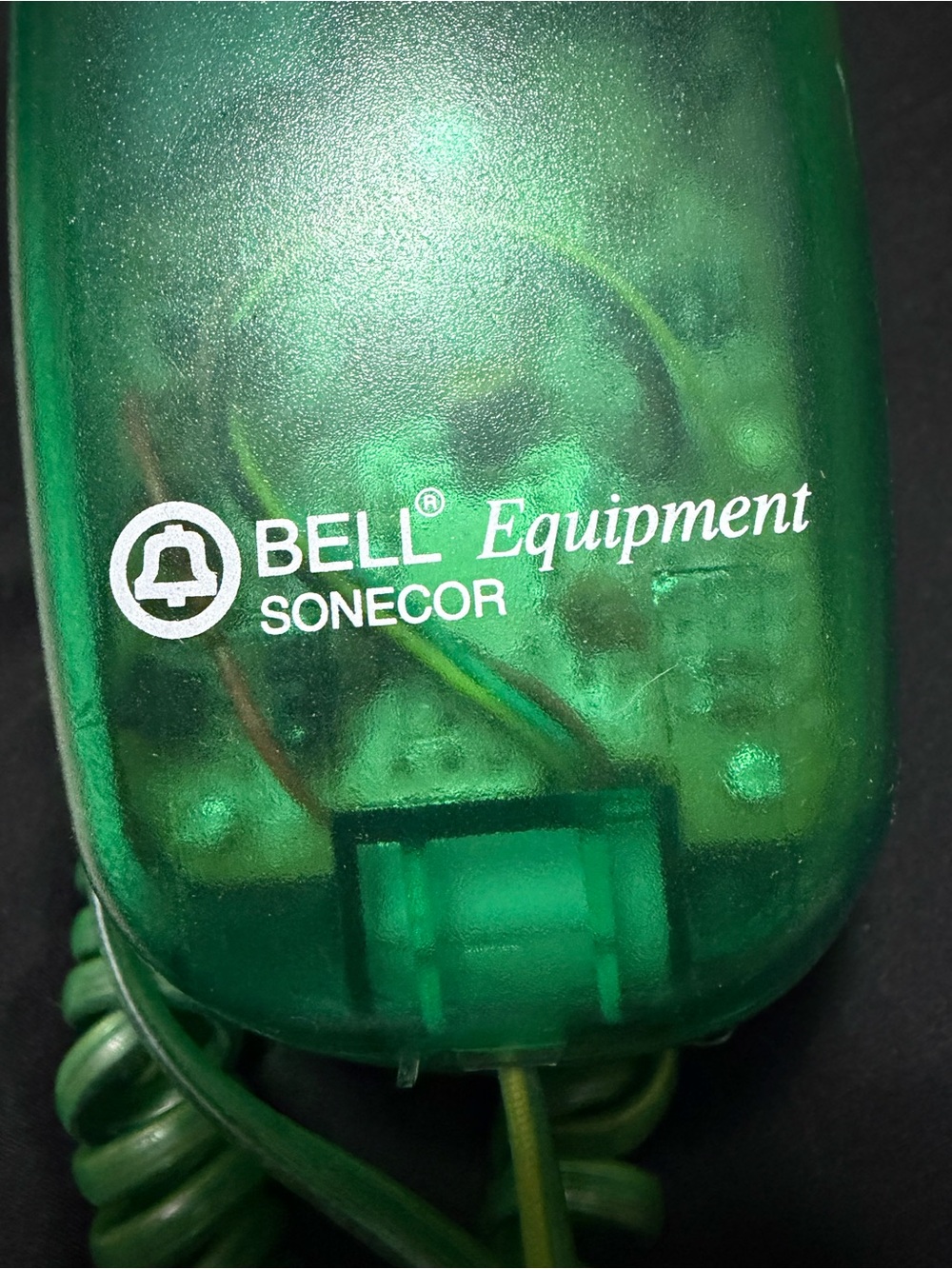 BELL Equipment Sonecor Vintage Clear Green Telephone Handset